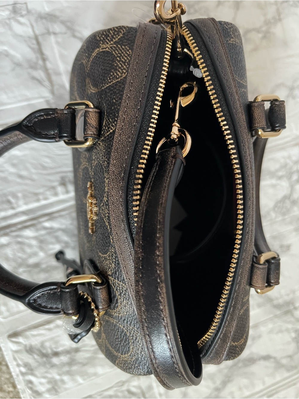✨ NWT Coach Mini Rowan Crossbody Bag – Loved Signature Canvas ✨ - Picture 7 of 8